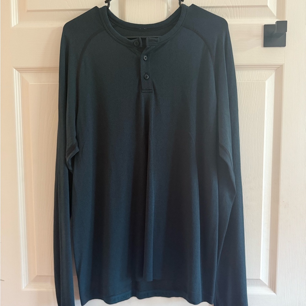 lululemon athletica Black Long Sleeve Button Down Shirt